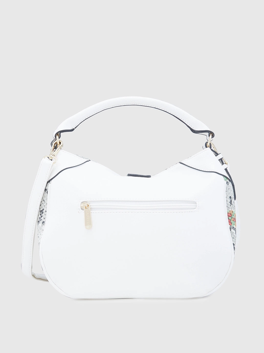 Caprese Archie Medium White Hobo Bag