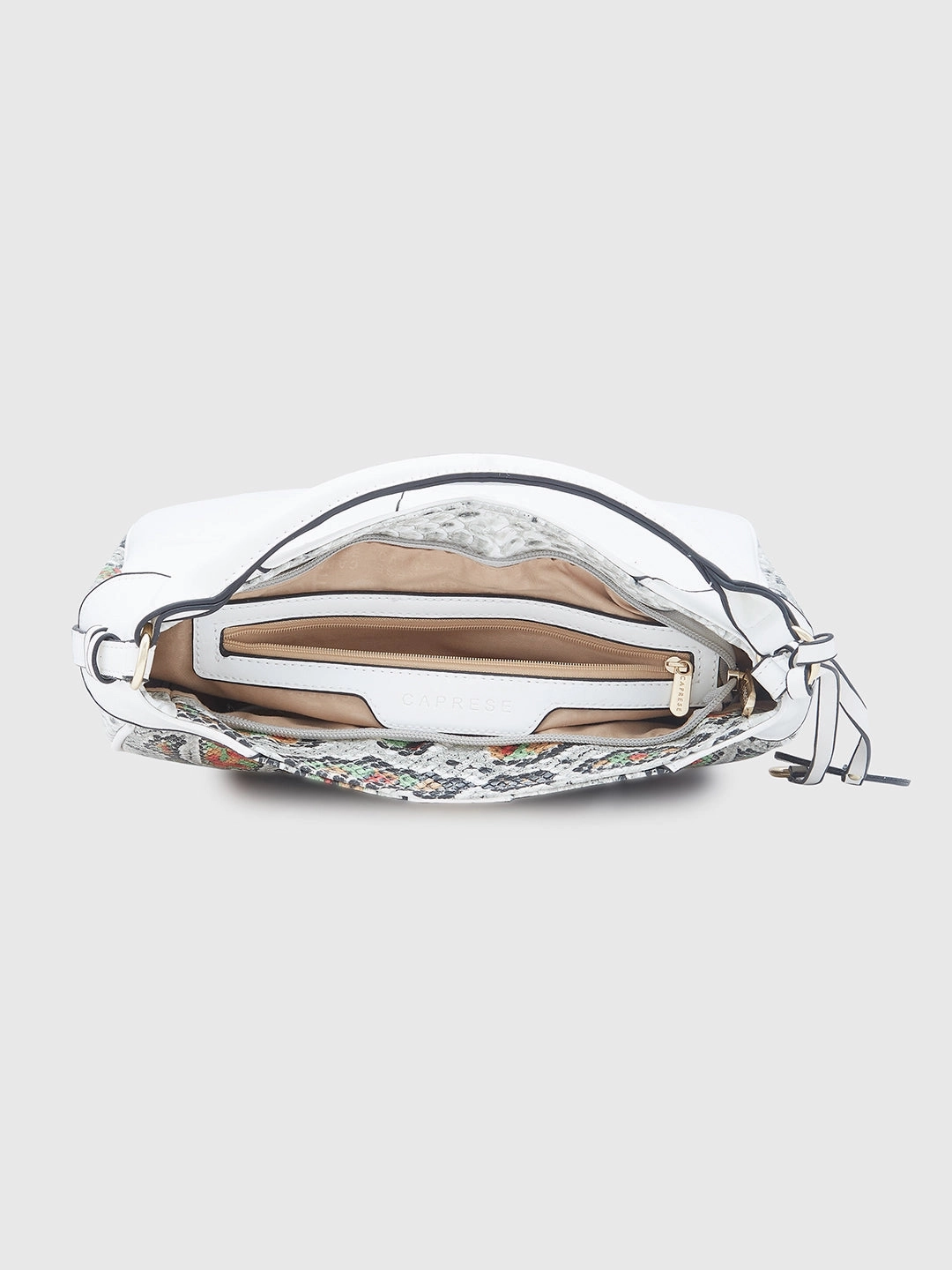 Caprese Archie Medium White Hobo Bag