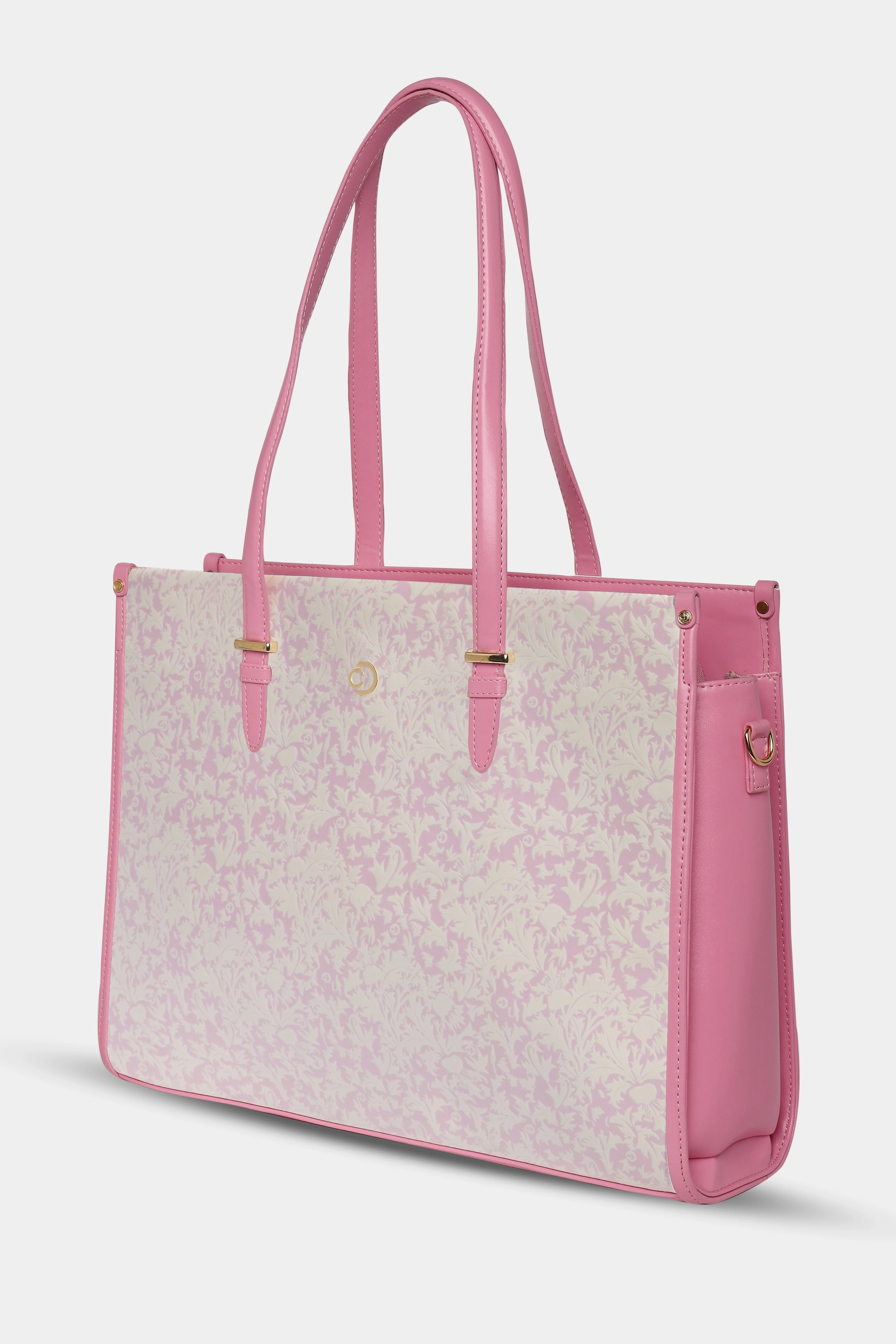 Caprese Aurora Large Pink Laptop Tote Bag