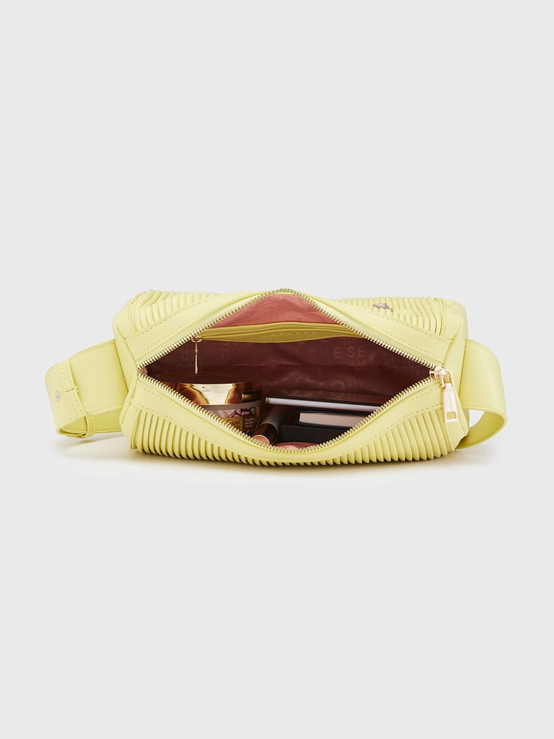 Caprese Ava Medium Lemon Yellow Sling Bag