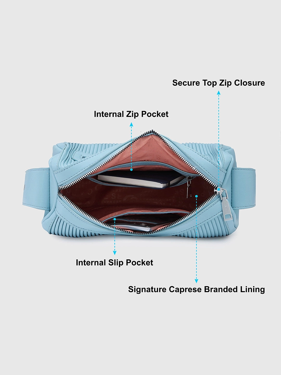 Caprese Ava Medium Powder Sling Bag