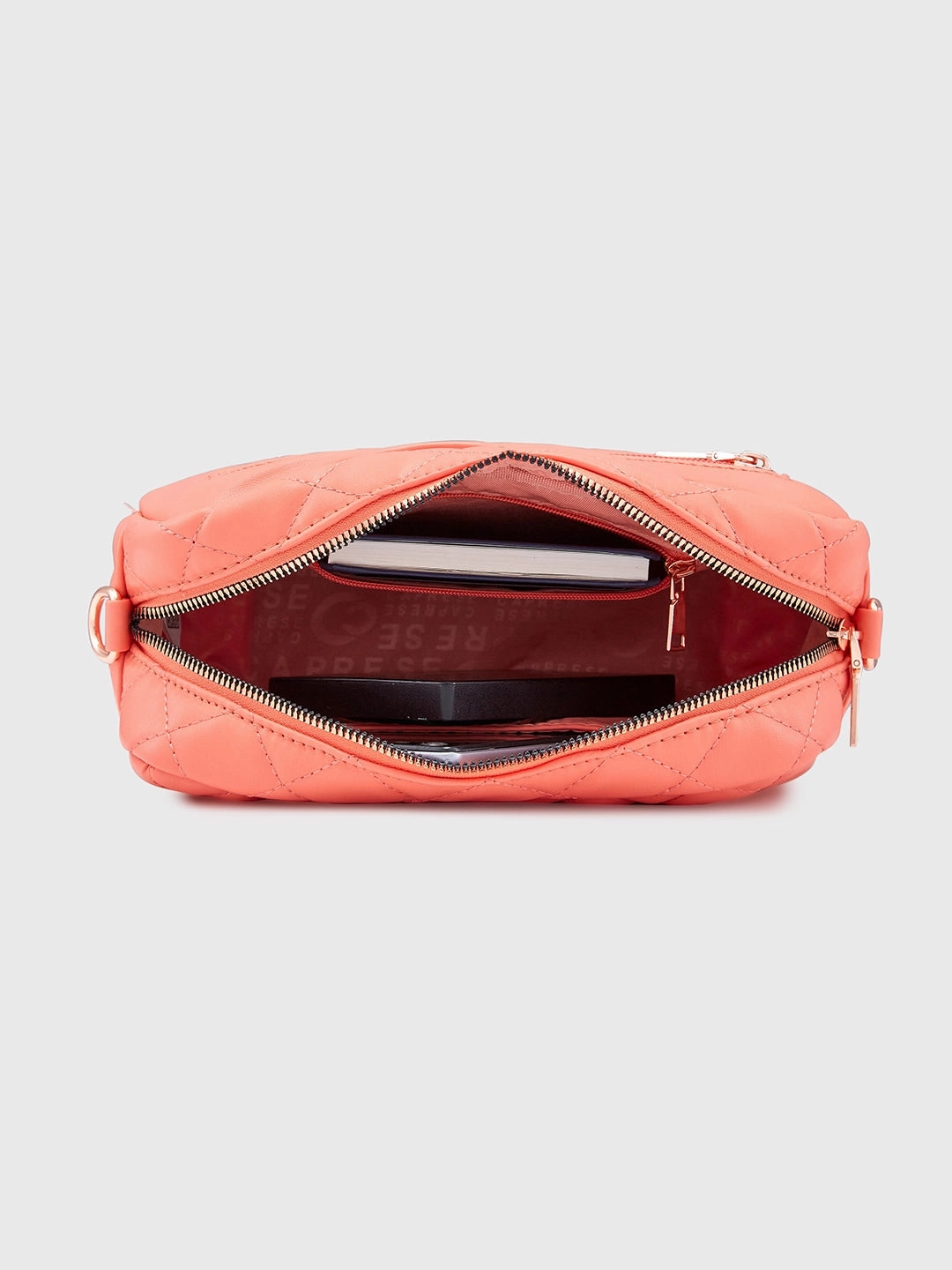 Caprese Ava Small Coral Sling Bag