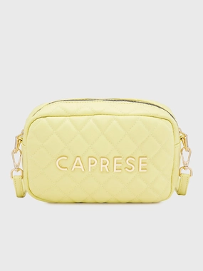 Caprese Ava Small Lemon Yellow Sling Bag