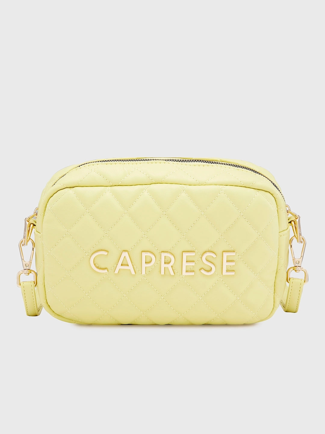 Caprese Ava Small Lemon Yellow Sling Bag