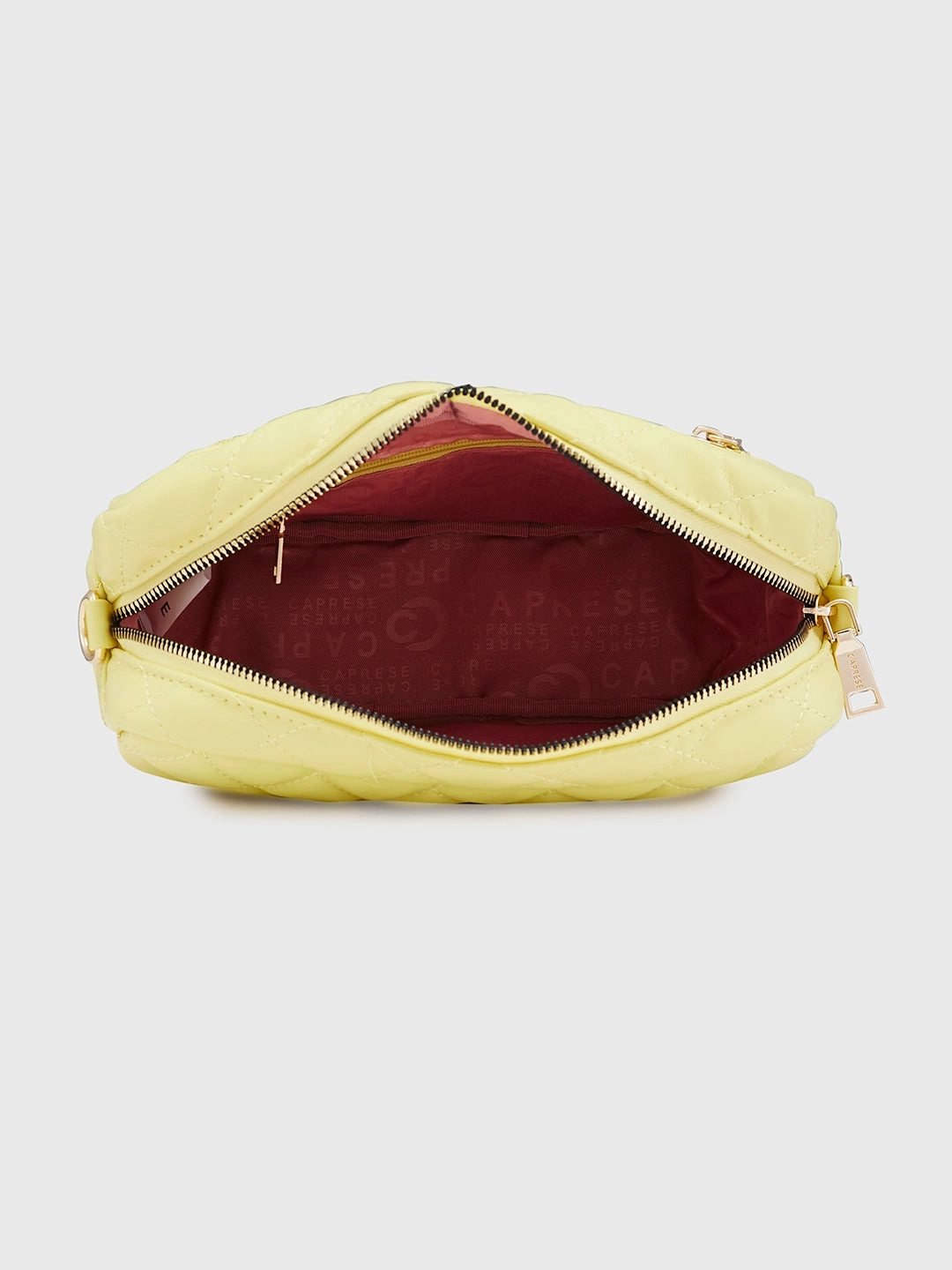 Caprese Ava Small Lemon Yellow Sling Bag