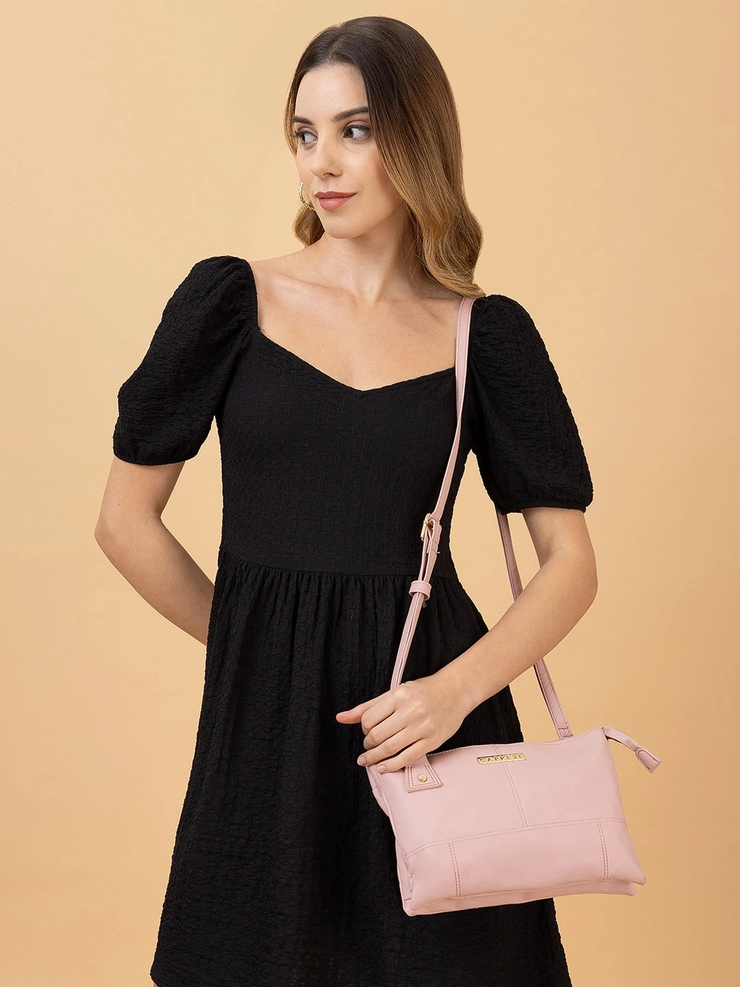 Caprese Blake Large Pink Sling Bag