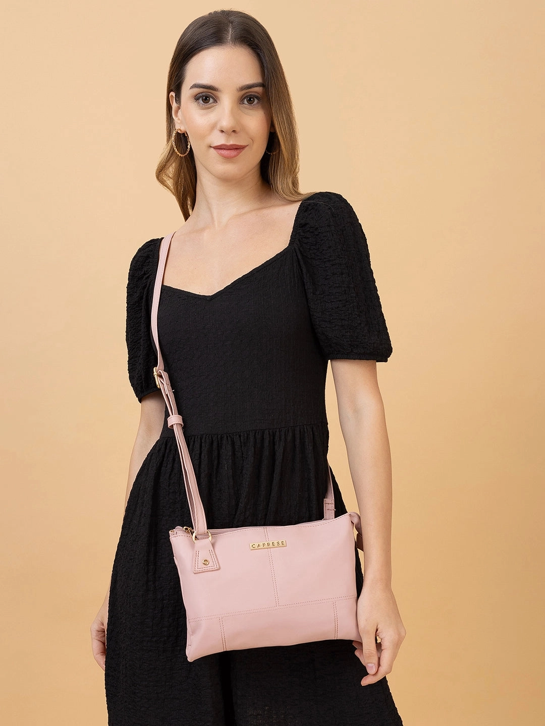 Caprese Blake Large Pink Sling Bag