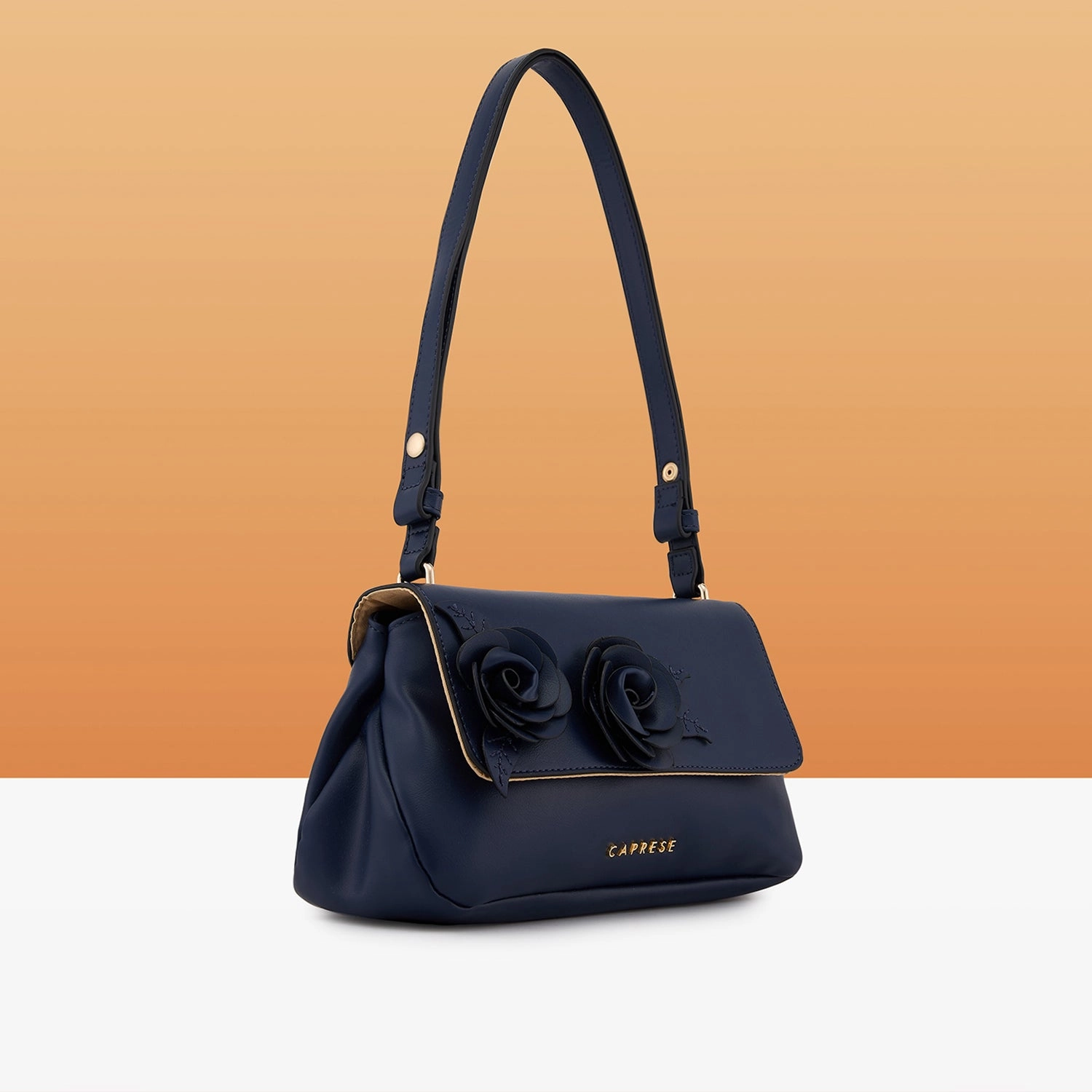 Caprese Bloom Medium Navy Sling Bag