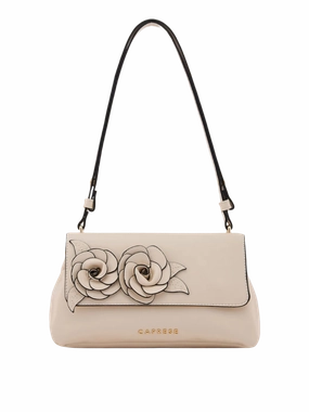Caprese Bloom Medium Off White Sling Bag