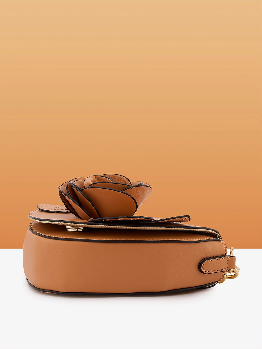 Caprese Bloom Small Apricot Sling Bag