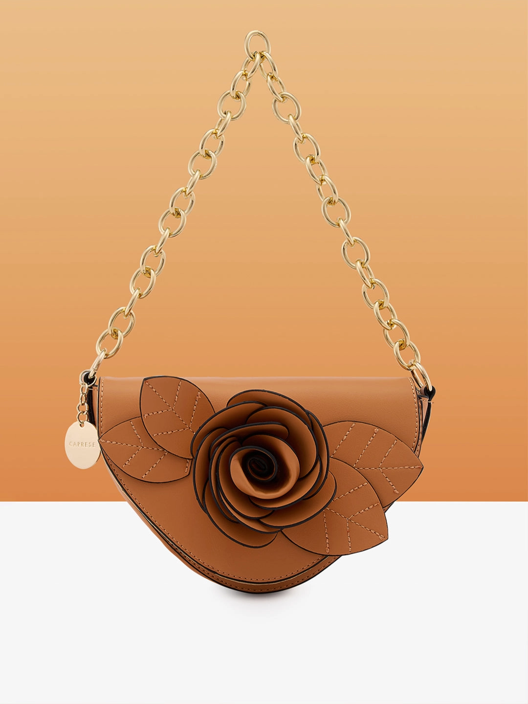 Caprese Bloom Small Apricot Sling Bag