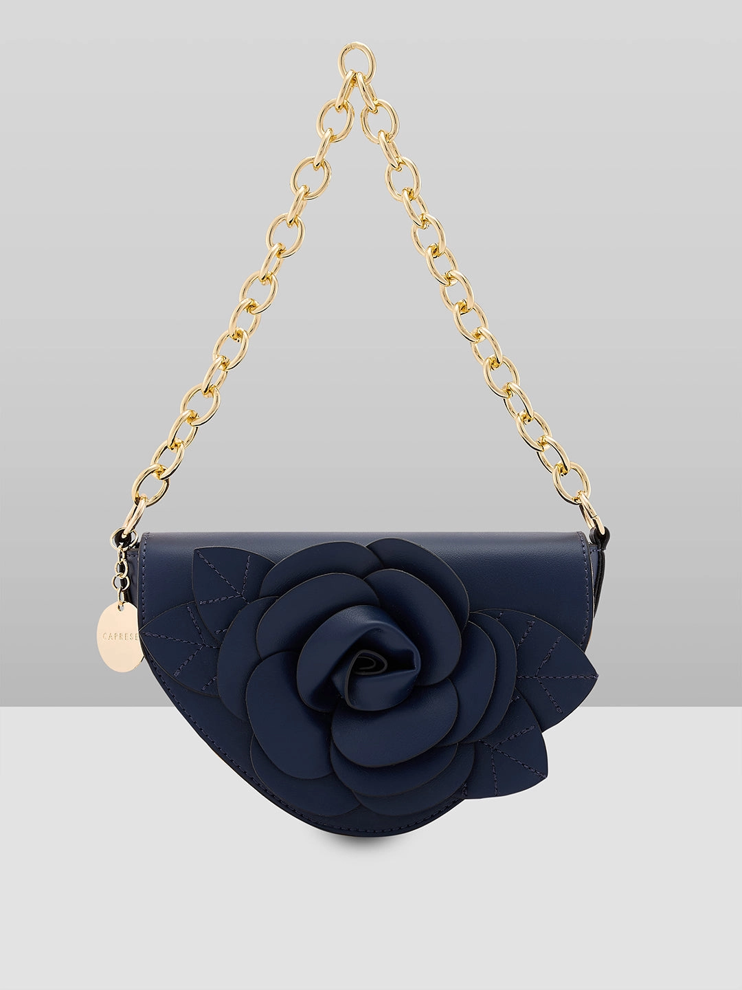 Caprese Bloom Small Navy Sling Bag