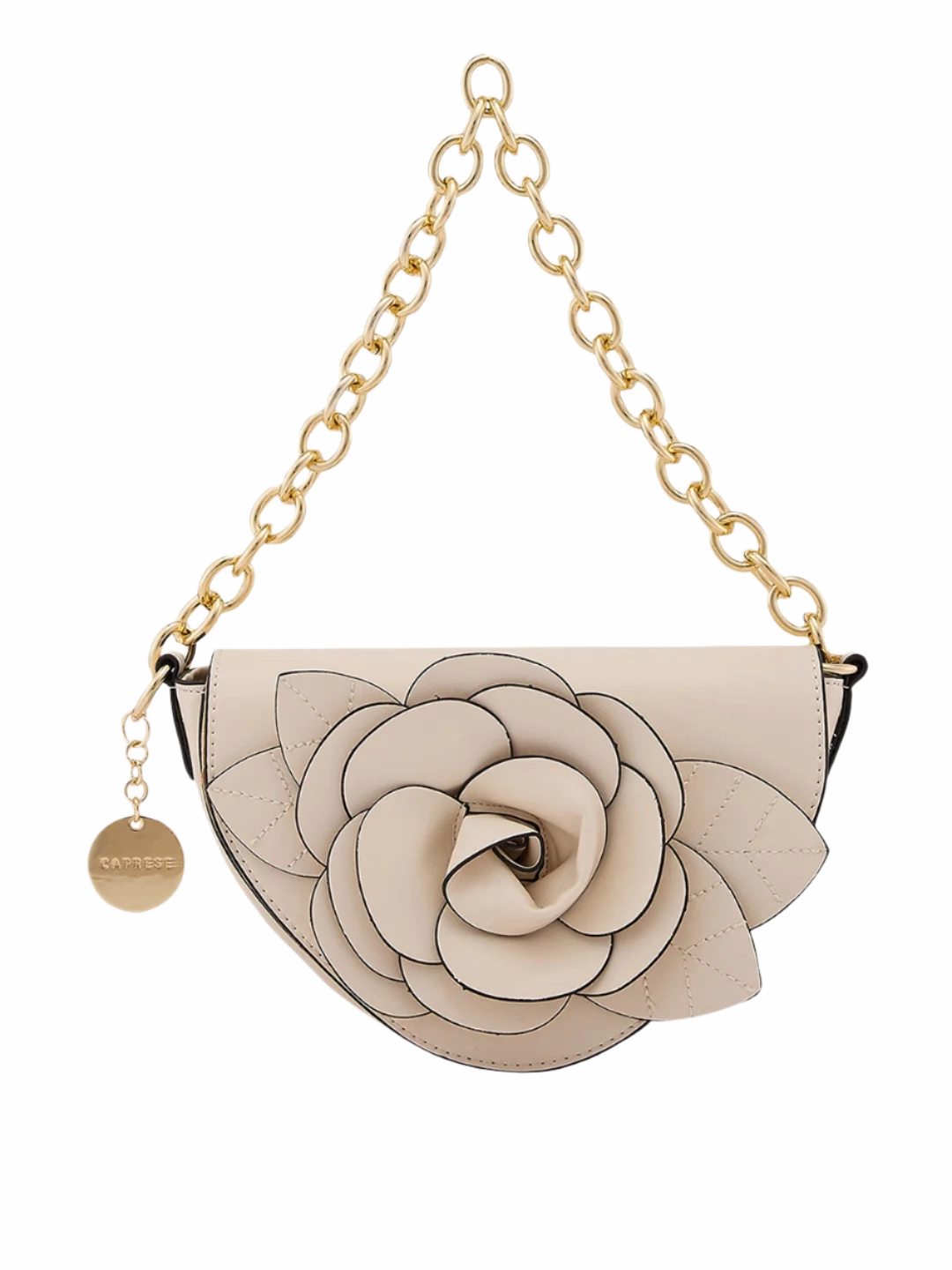 Caprese Bloom Small Off White Sling Bag