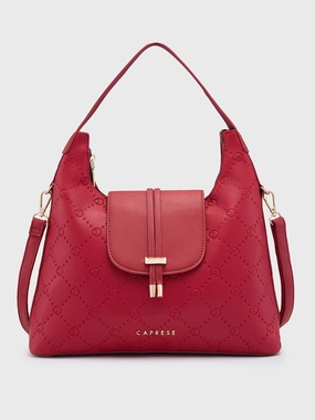 Caprese Brianna Medium Red Hobo Bag