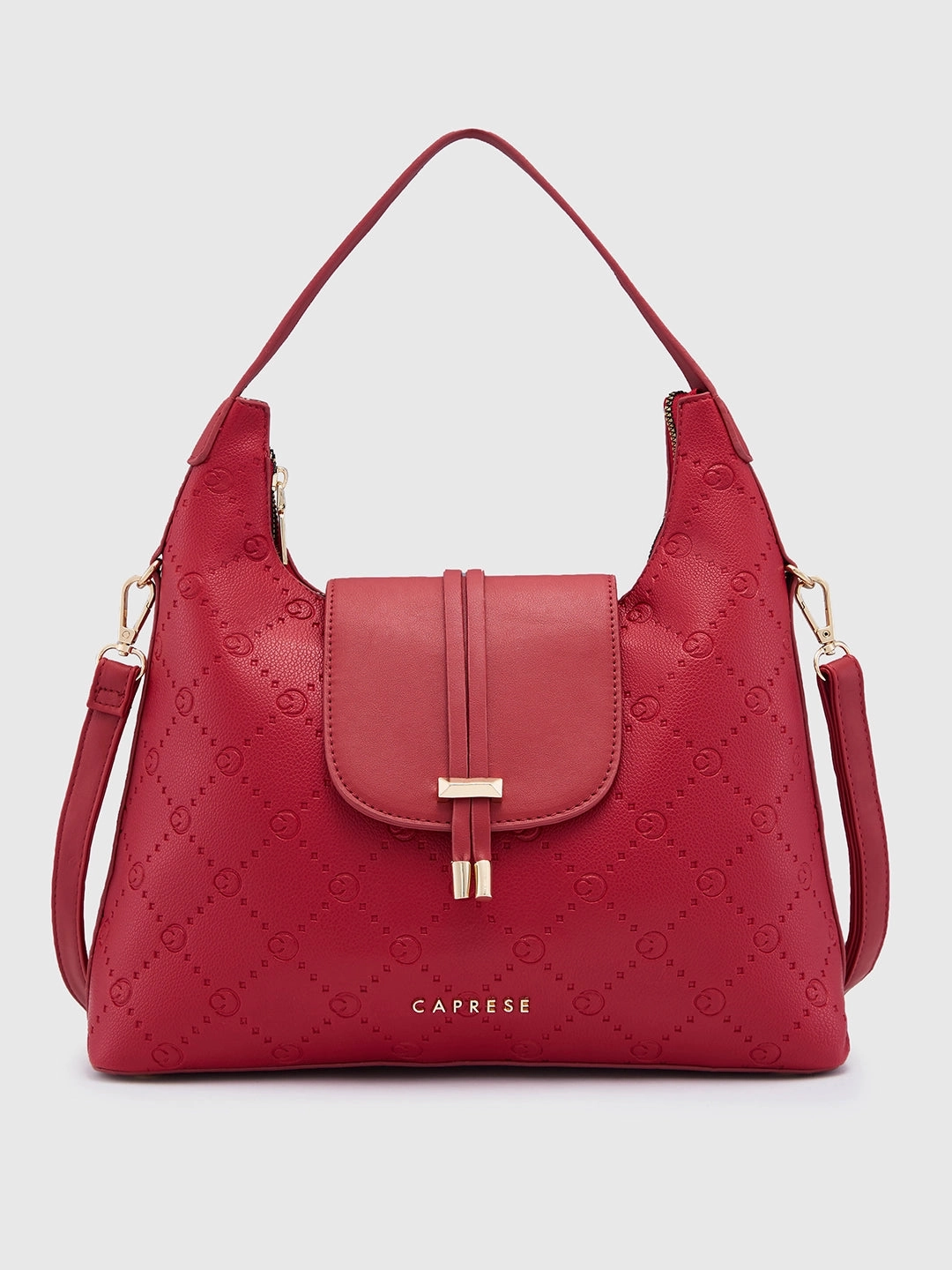 Caprese Brianna Medium Red Hobo Bag