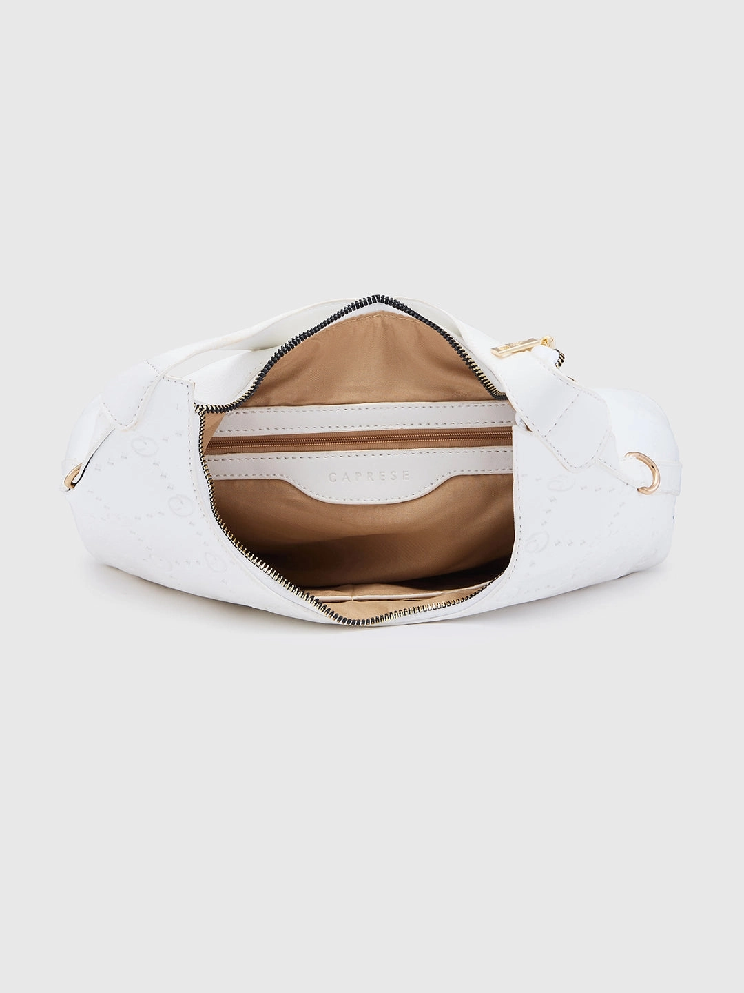 Caprese Brianna Medium White Hobo Bag