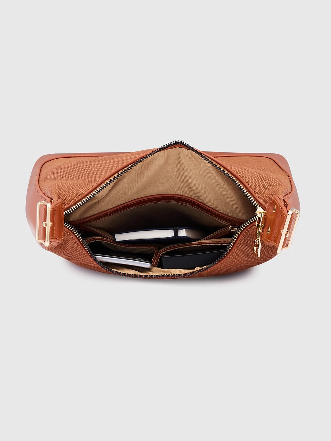 Caprese Brooklyn Medium Brown Hobo Bag