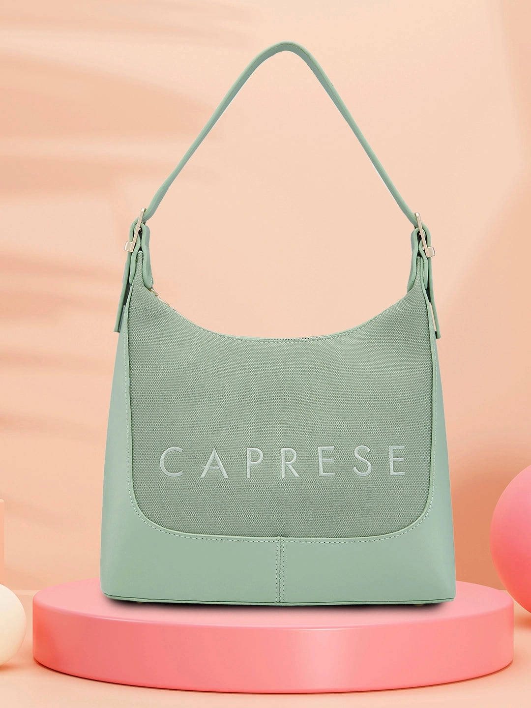 Caprese Brooklyn Medium Green Hobo Bag
