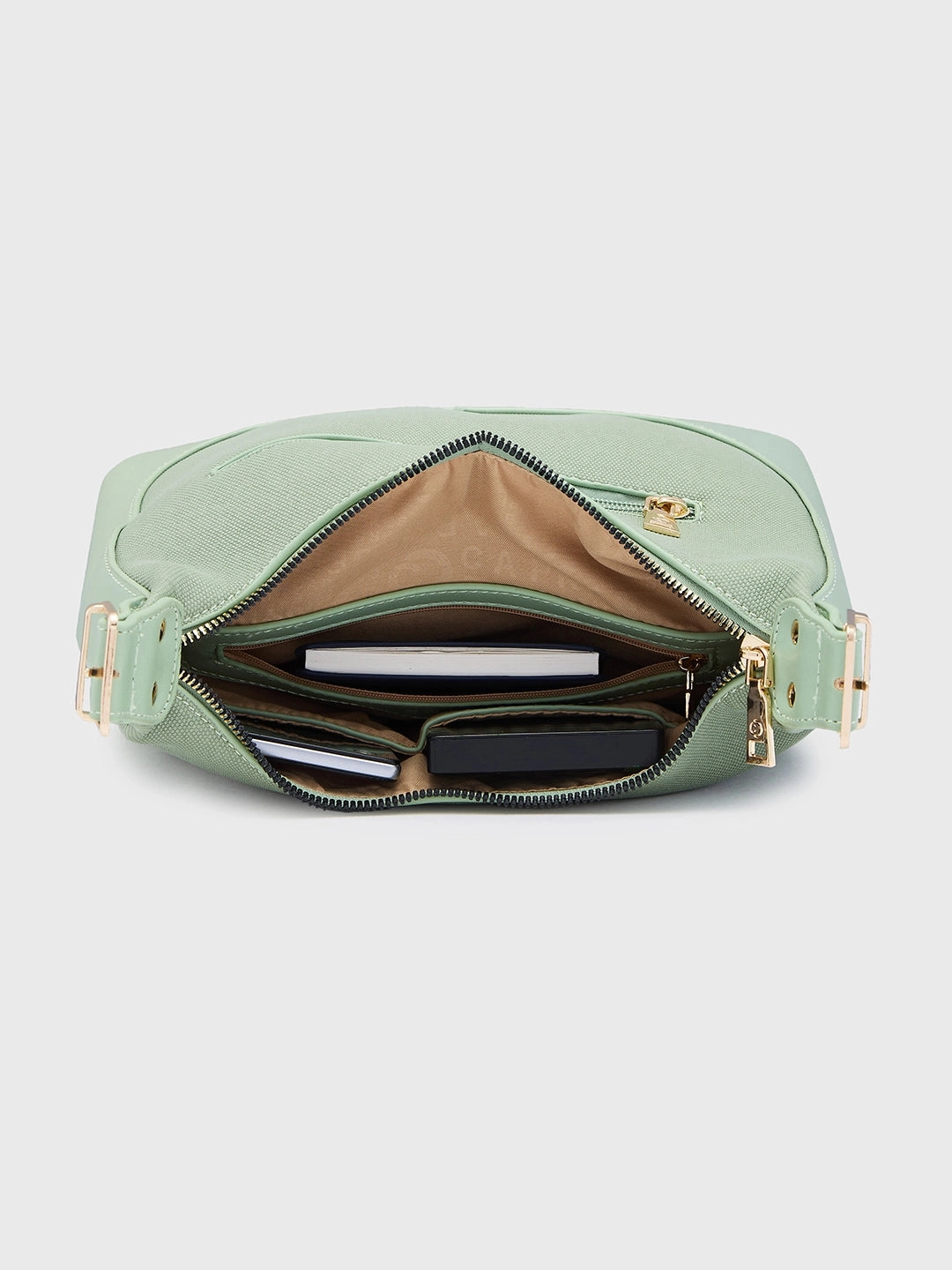 Caprese Brooklyn Medium Green Hobo Bag