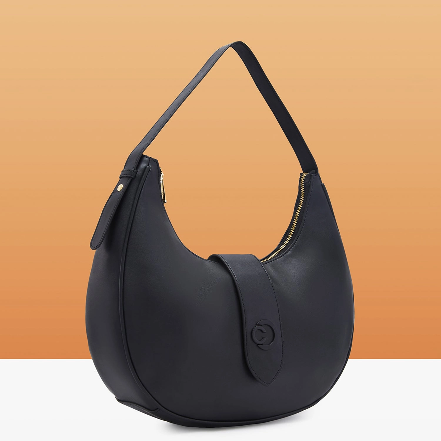 Caprese Celia Large  Black Crossbody Bag