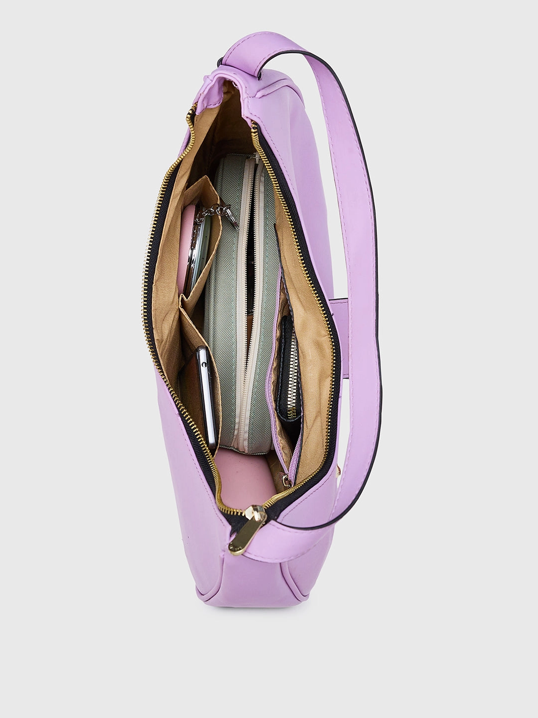 Caprese Celia Large  Mauve Hobo Bag