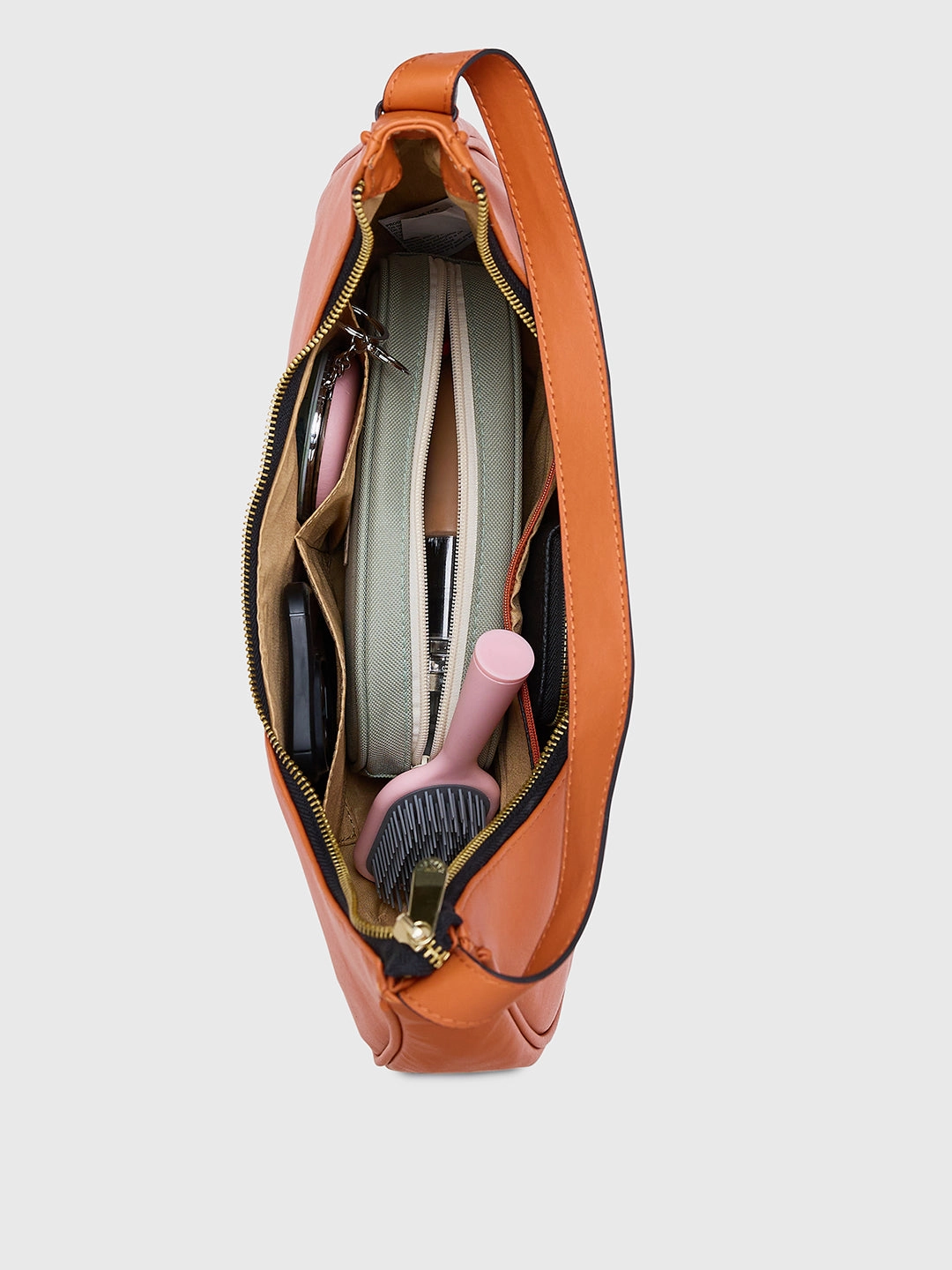 Caprese Celia Large  Rust Hobo Bag