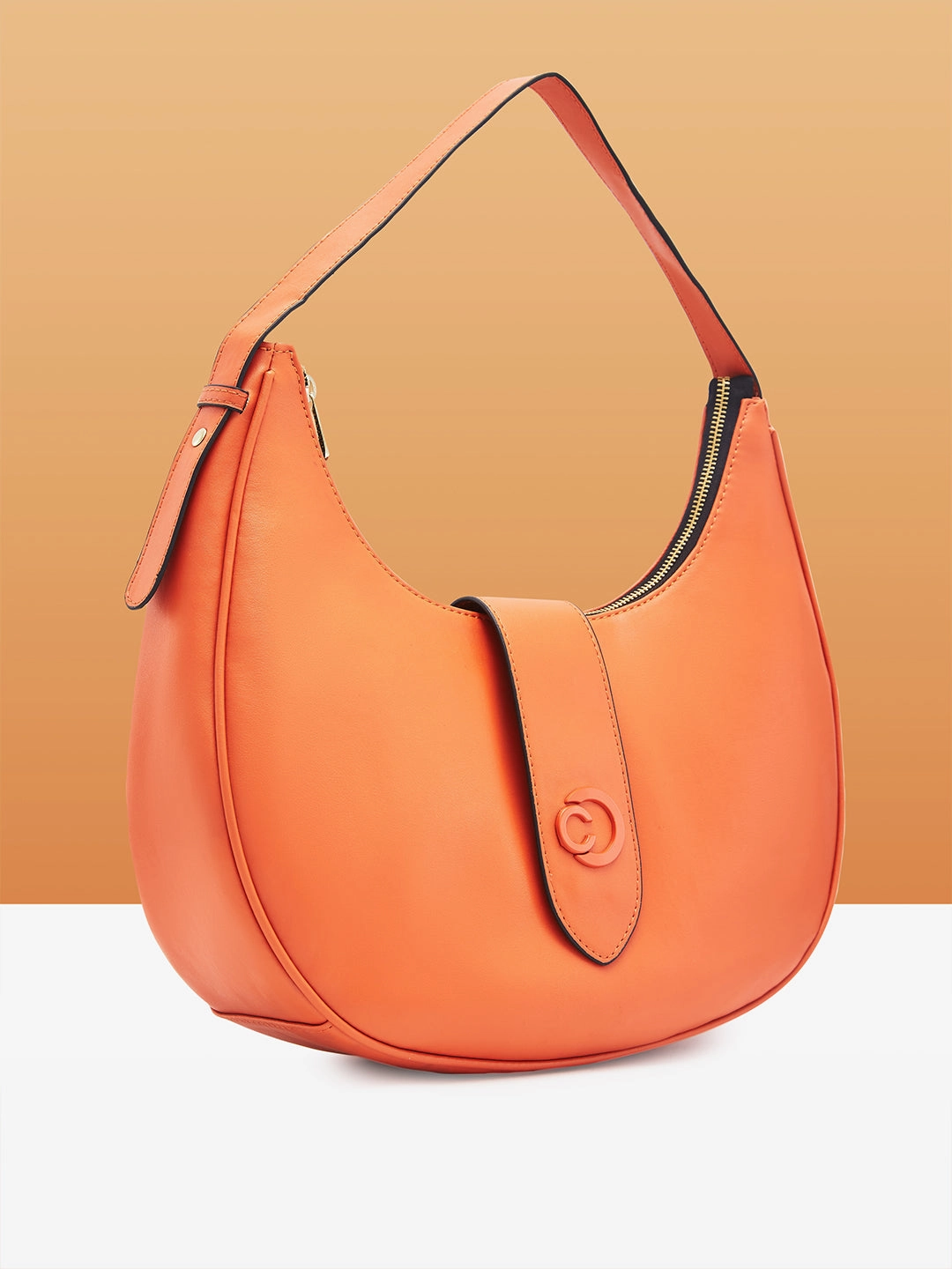 Caprese Celia Large  Rust Hobo Bag