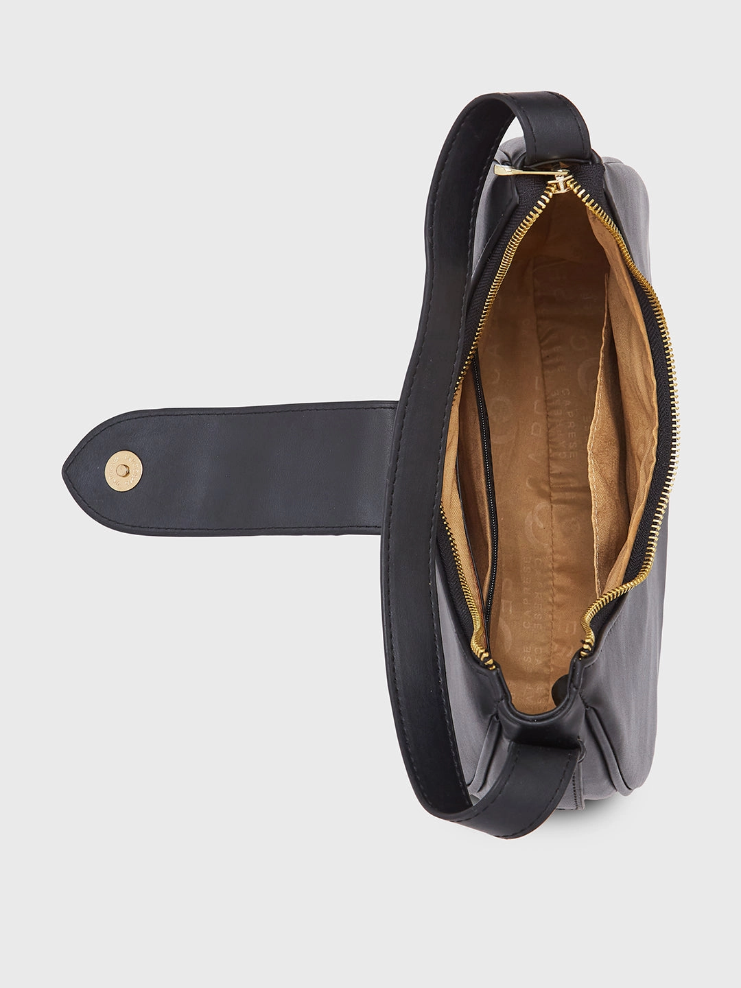 Caprese Celia Small Black Hobo Bag