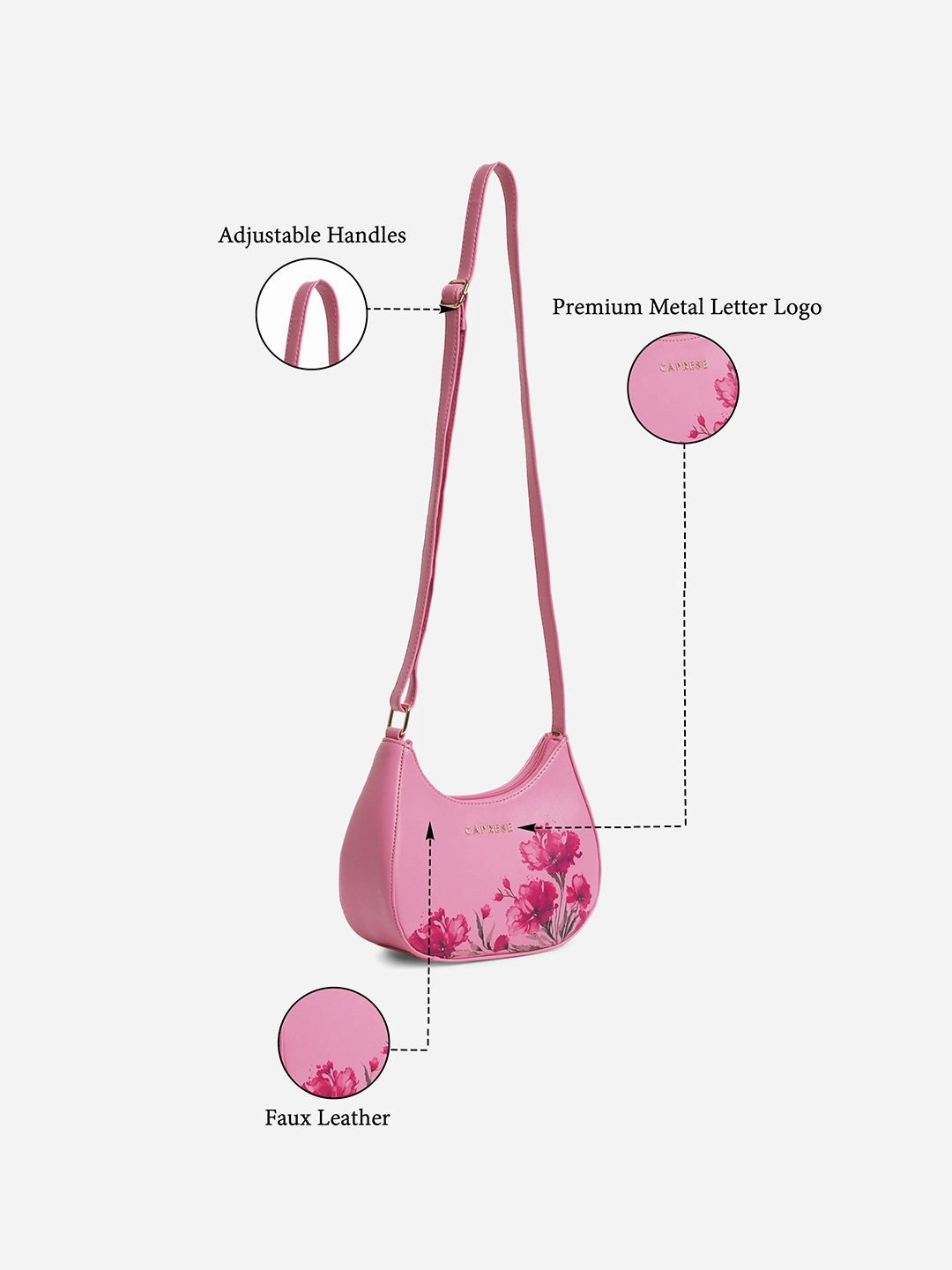 Caprese Chloe Small Violet Sling Bag