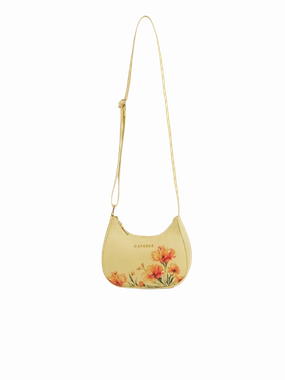 Caprese Chloe Small Yellow Sling Bag