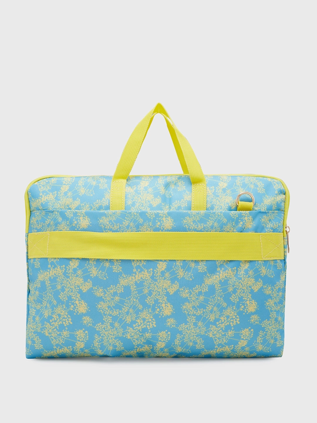Caprese Chrysan Large Light Blue Laptop Bag