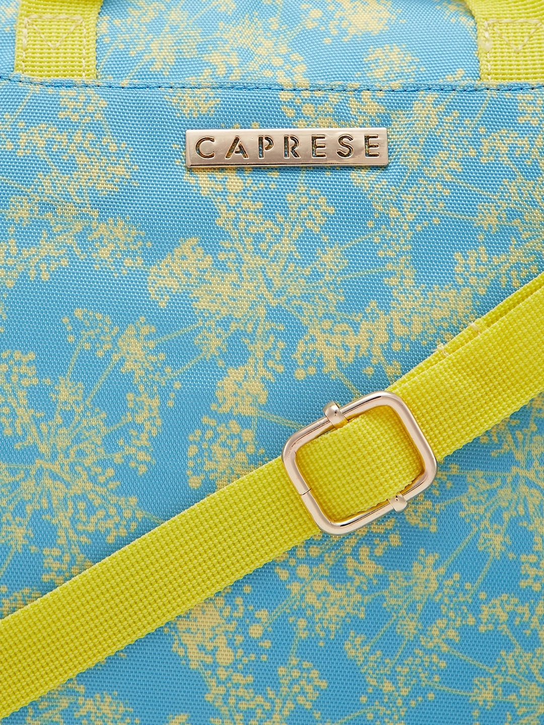 Caprese Chrysan Large Light Blue Laptop Bag