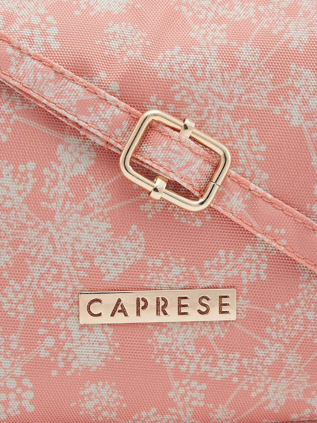Caprese Chrysan Medium Coral Sling Bag