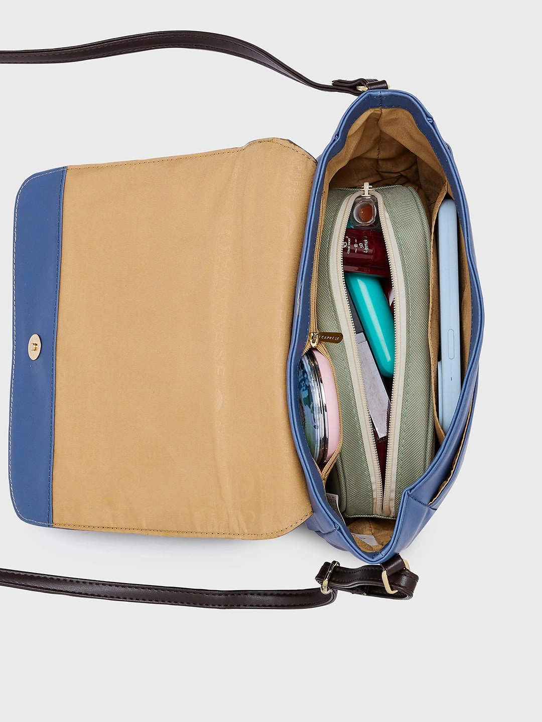 Caprese Daria Medium Blue Sling Bag