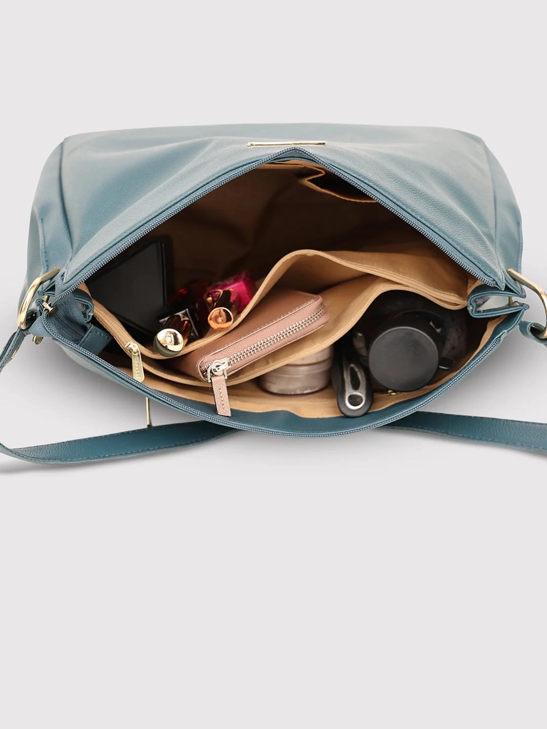 Caprese Fernanda Large Forest Green Hobo Bag