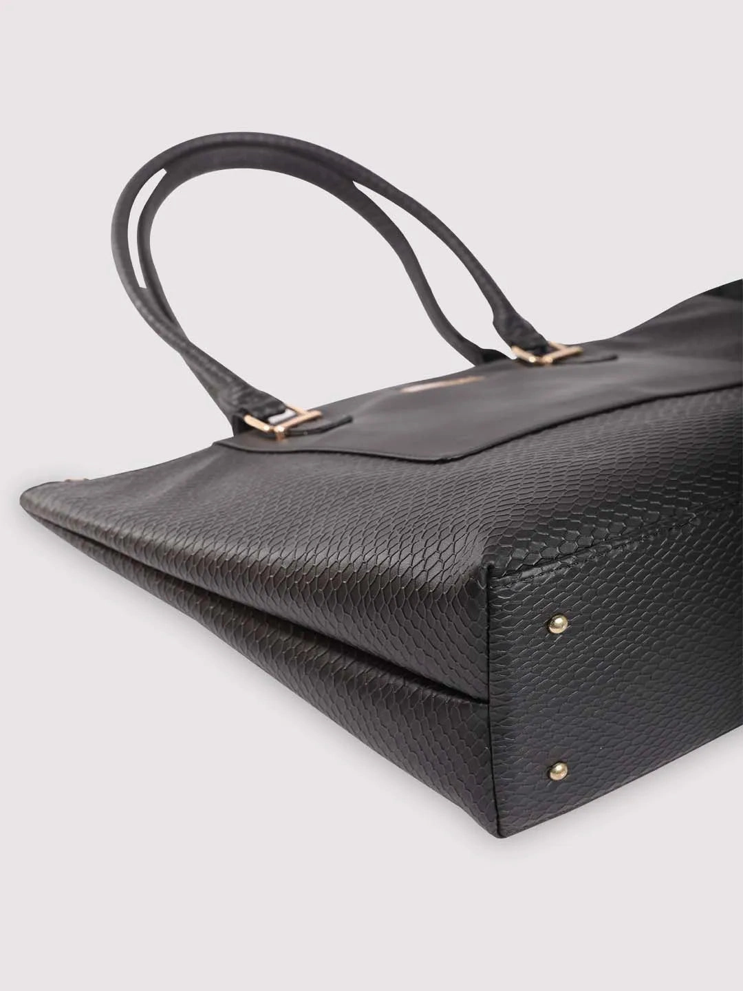 Caprese Fiona Tote Large Black Office Laptop Bag
