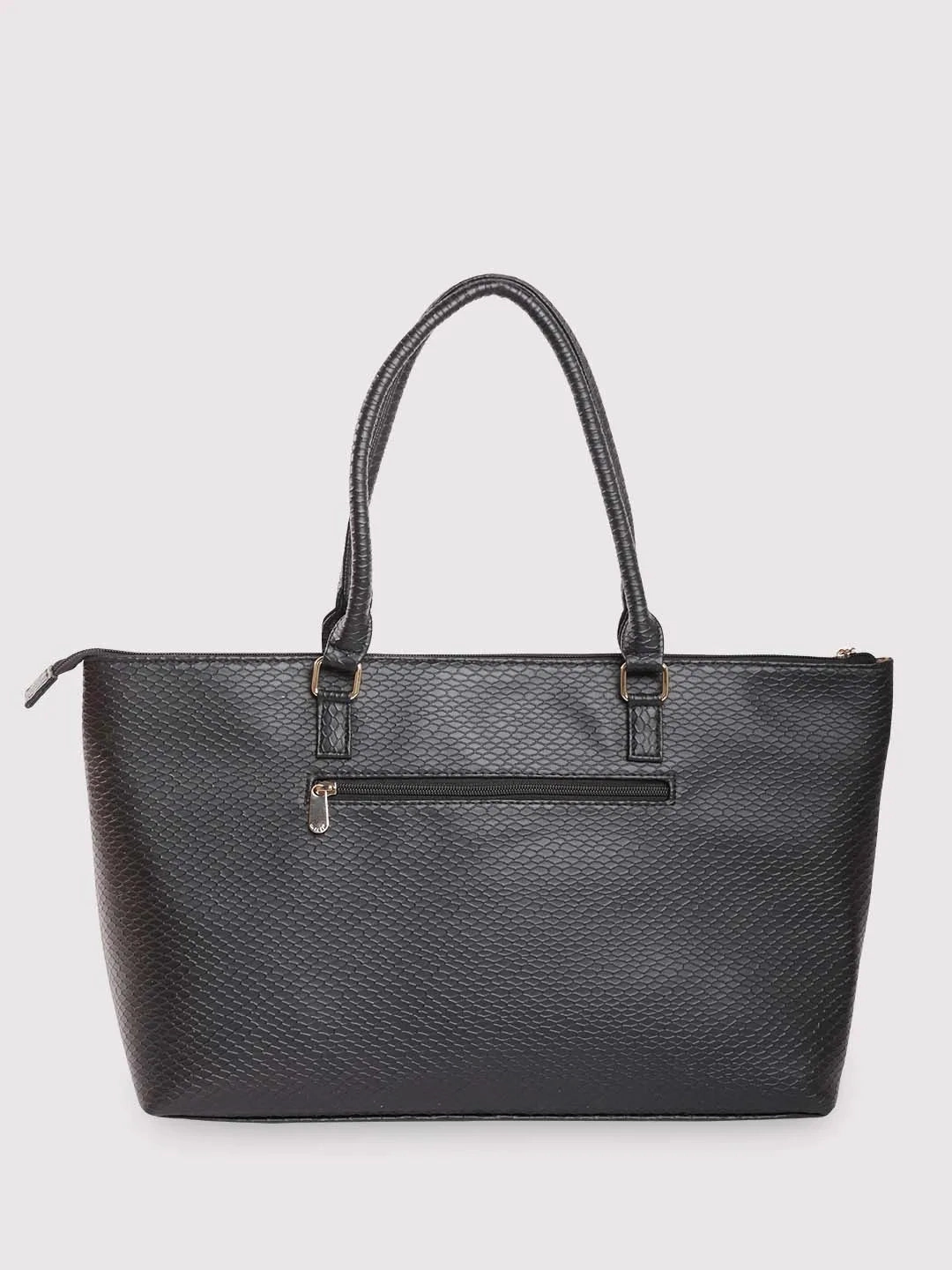 Caprese Fiona Tote Large Black Office Laptop Bag
