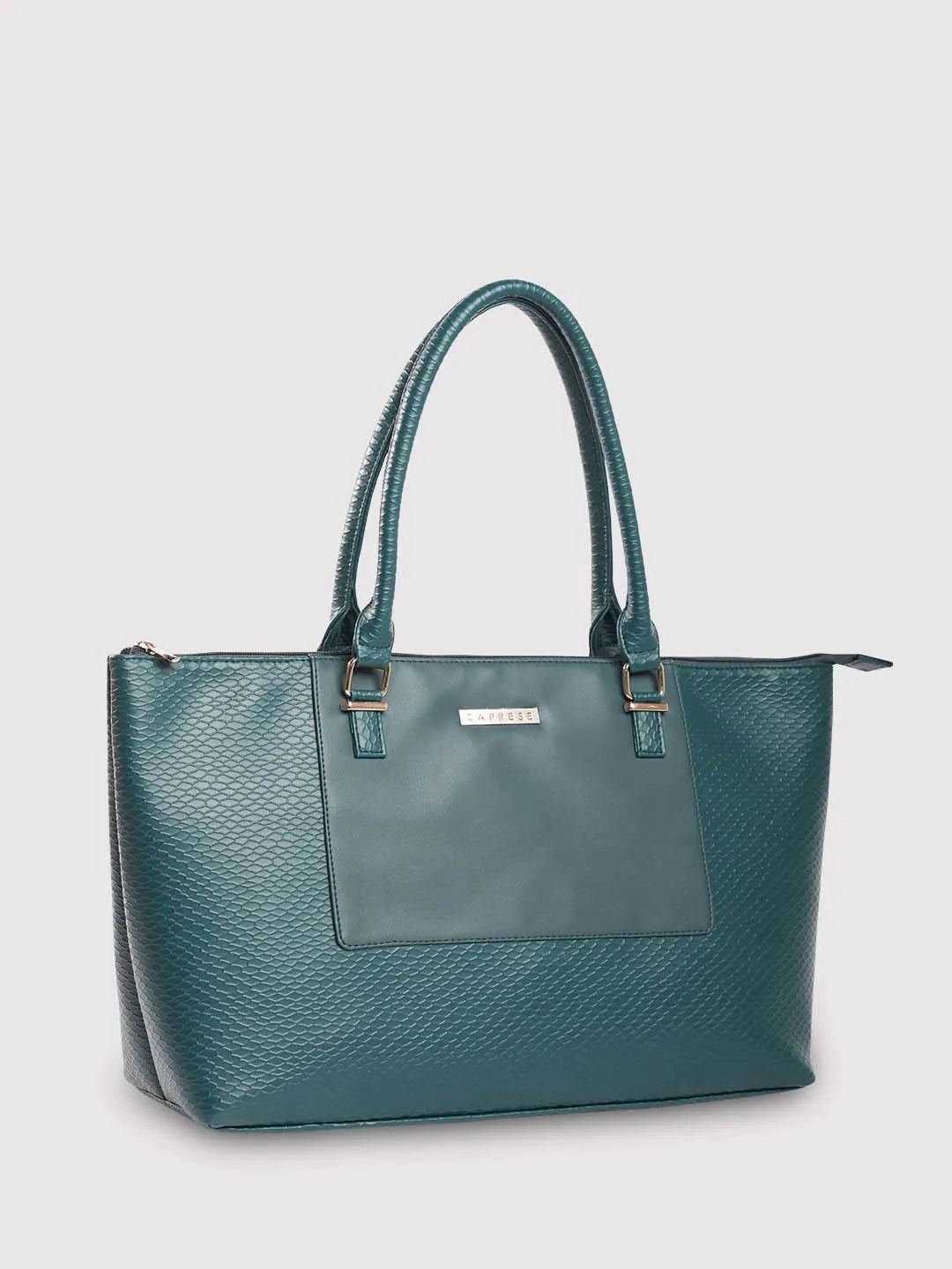 Caprese Fiona Tote Large Teal Laptop Bag