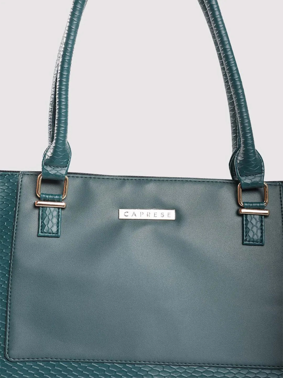 Caprese Fiona Tote Large Teal Laptop Bag
