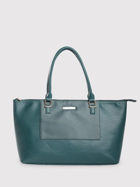 Caprese Fiona Tote Large Teal Laptop Bag