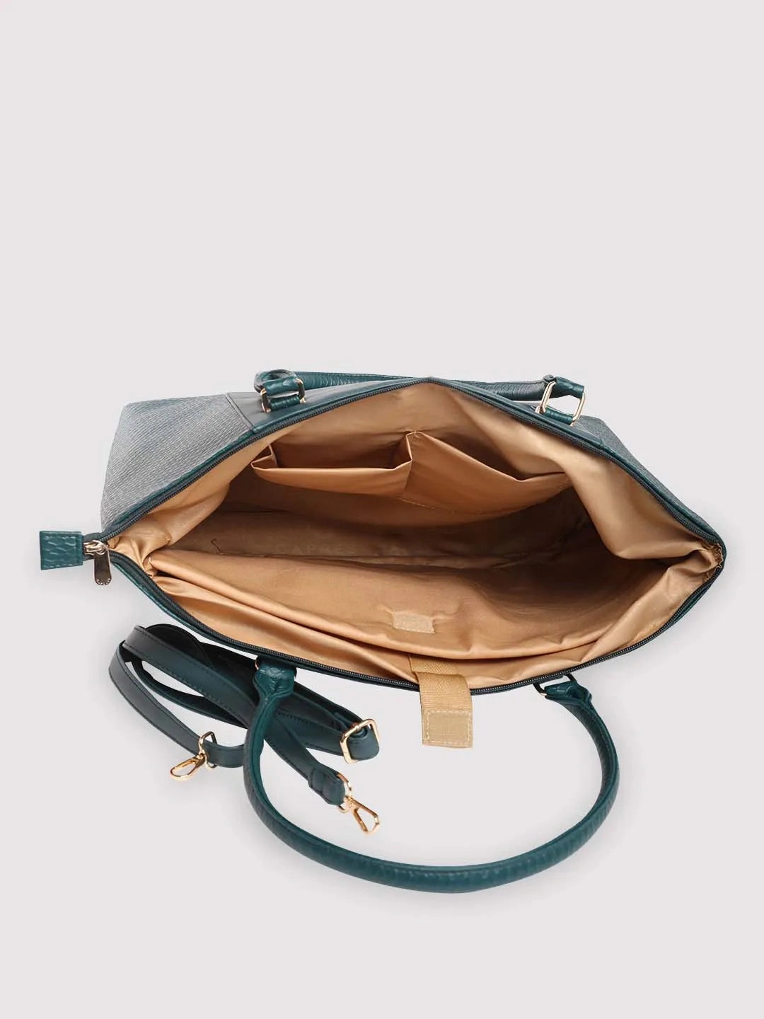 Caprese Fiona Tote Large Teal Laptop Bag