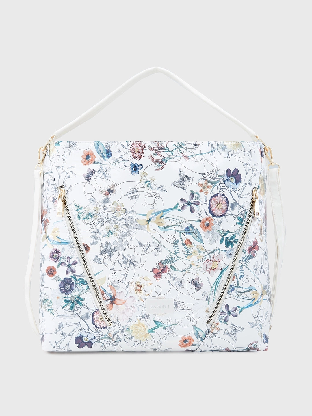 Caprese Fiorella Large Beige Hobo Bag