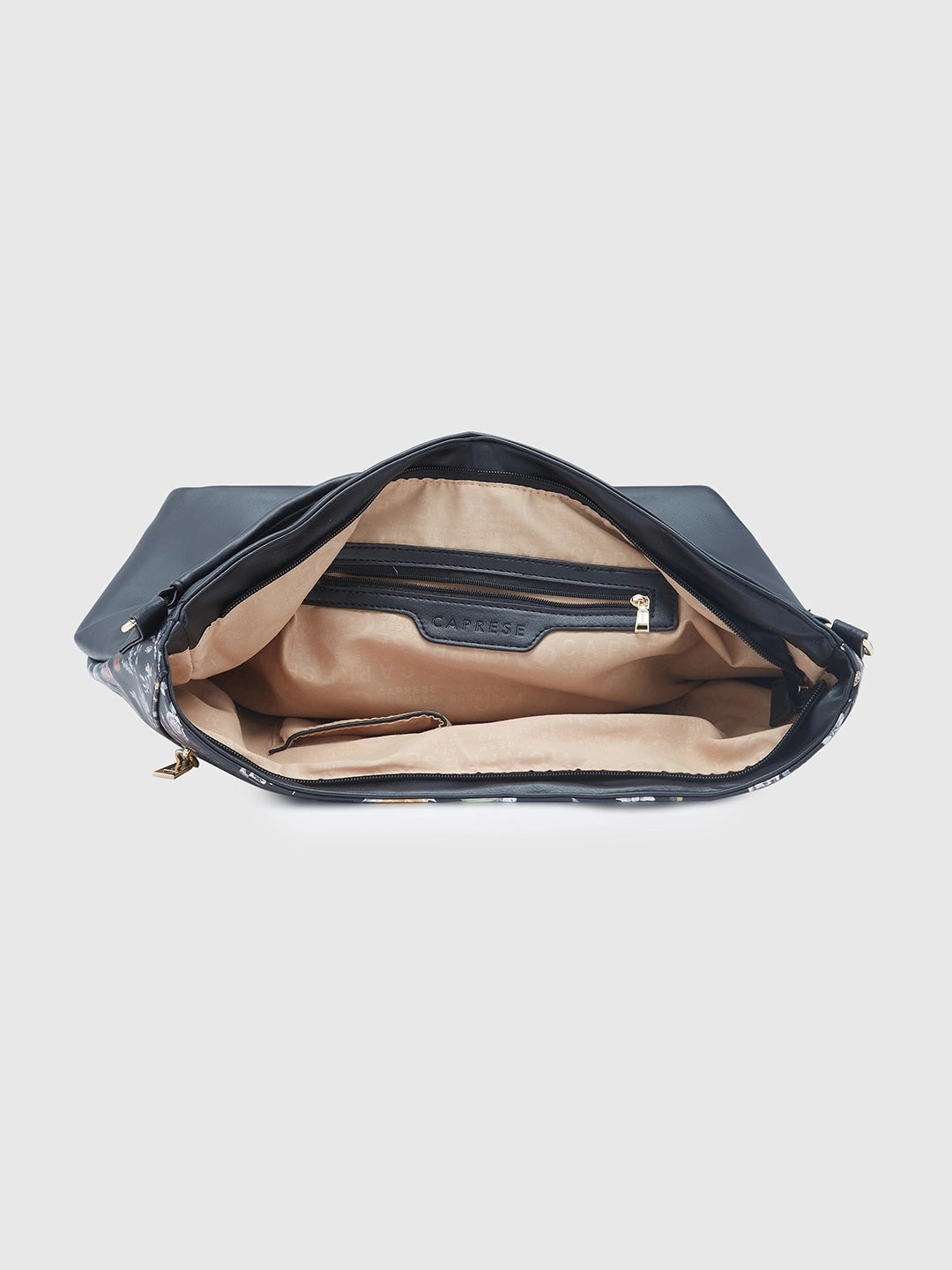 Caprese Fiorella Large Black Hobo Bag