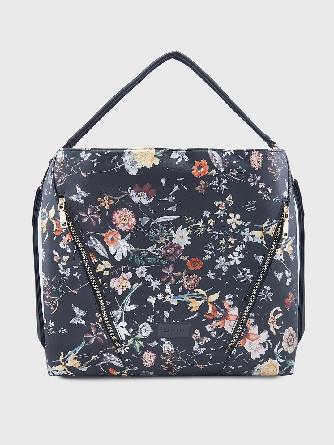 Caprese Fiorella Large Black Hobo Bag
