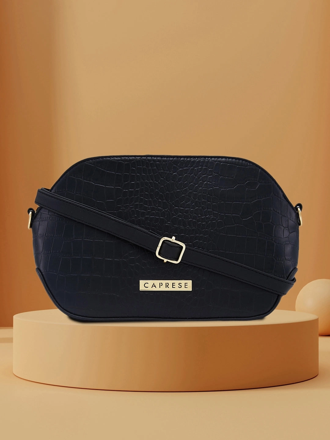 Caprese Flix Small Black Sling Bag