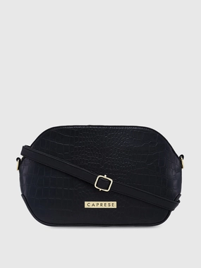 Caprese Flix Small Black Sling Bag