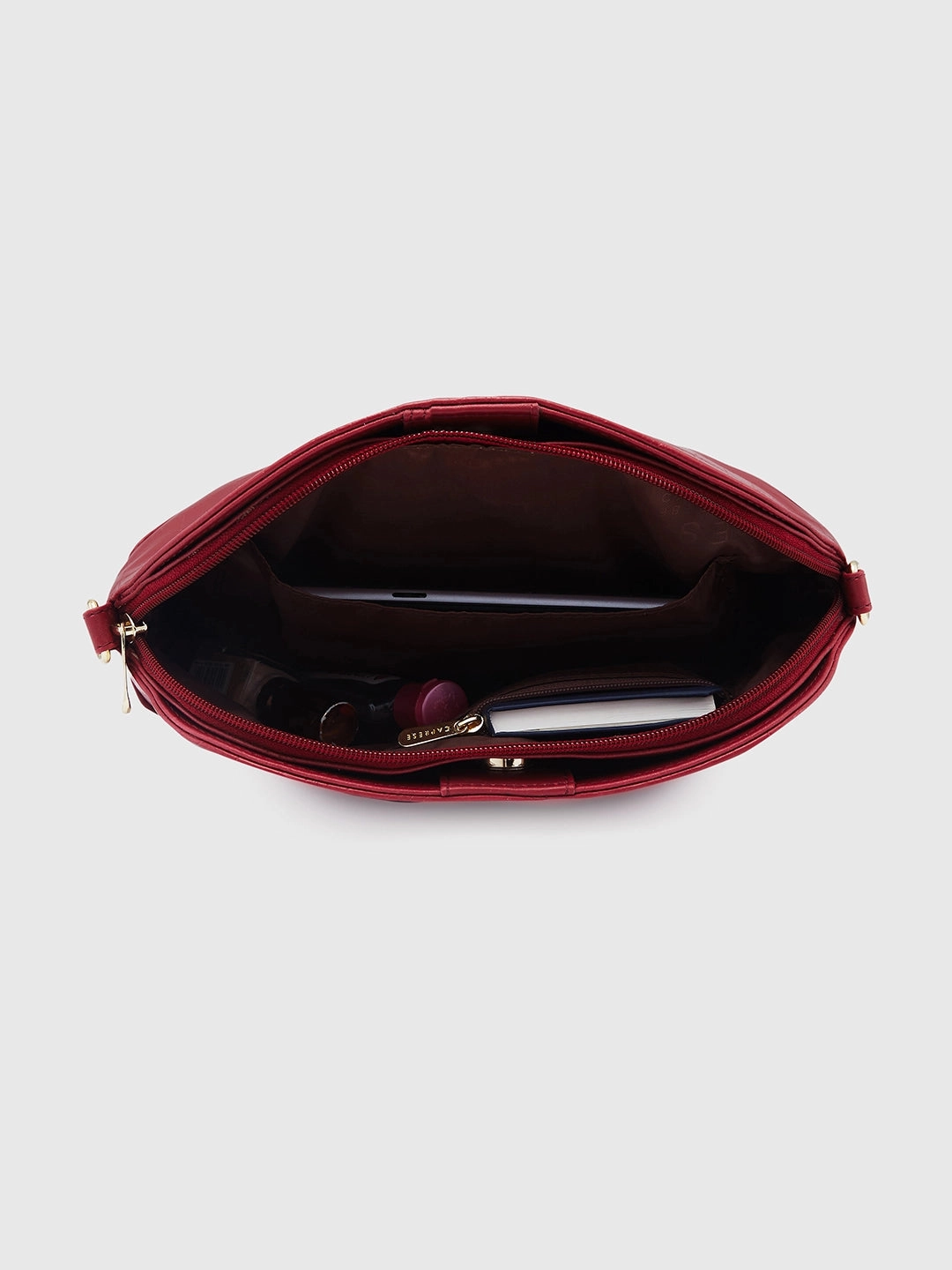 Caprese Flix Small Maroon Sling Bag