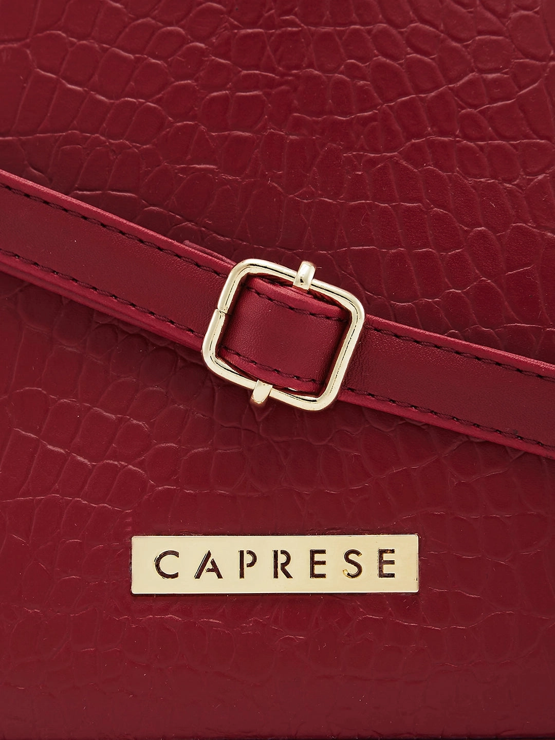 Caprese Flix Small Maroon Sling Bag