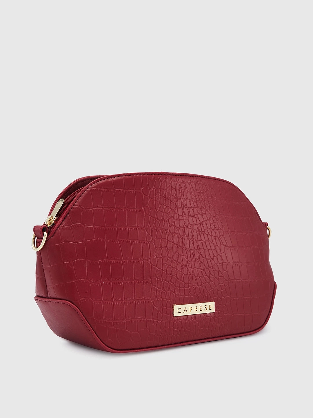 Caprese Flix Small Maroon Sling Bag