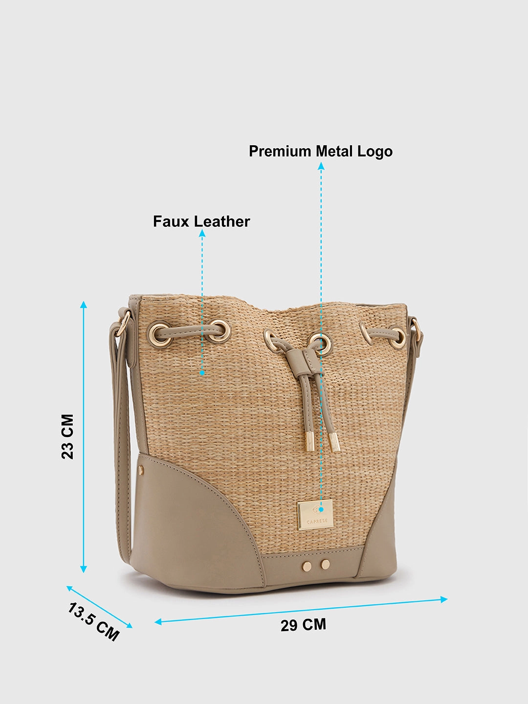 Caprese Georgia Medium Beige Sling Bag